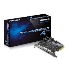 Asrock Thunderbolt 4 AIC, PCI Express, 2 x Thunderbolt 4 Type-C, 2 x DisplayPort IN, 1 x USB 2.0, TBT Header